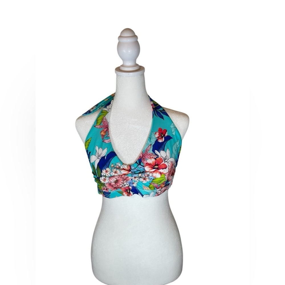 Venus Floral Halter Bikini Top